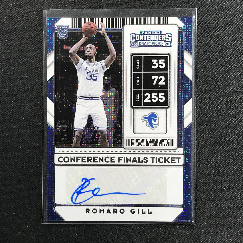 2020 Contenders Draft Picks ROMARO GILL Conference Finals Auto 40/75-Cherry Collectables
