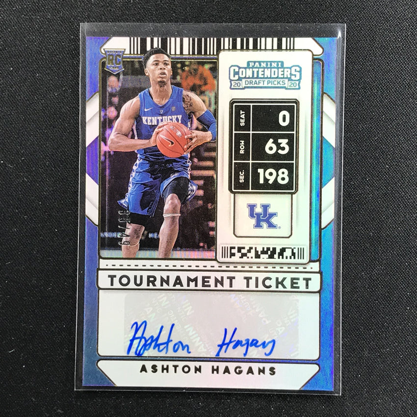 2020 Contenders Draft Picks ASHTON HAGANS Tournament Ticket Auto 35/49-Cherry Collectables