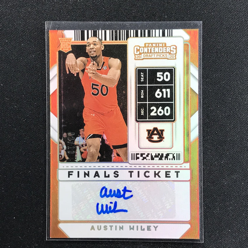 2020 Contenders Draft Picks AUSTIN WILEY Finals Ticket Auto 2/10-Cherry Collectables