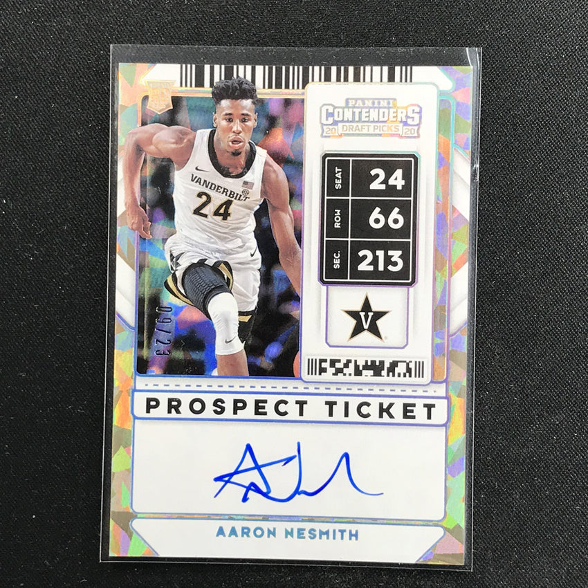 2020 Contenders Draft Picks AARON NESMITH Prospect Ticket Auto 9/23-Cherry Collectables