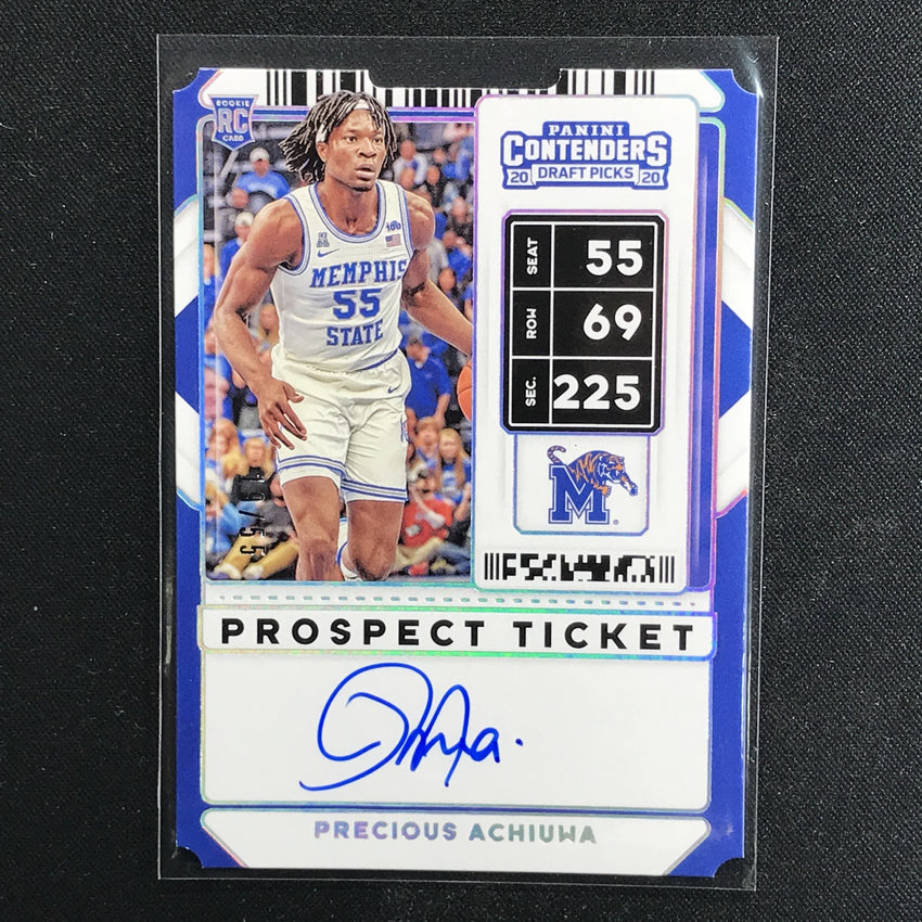 2020 Contenders Draft Picks PRECIOUS ACHIUWA Stub Prospect Auto 19/55-Cherry Collectables