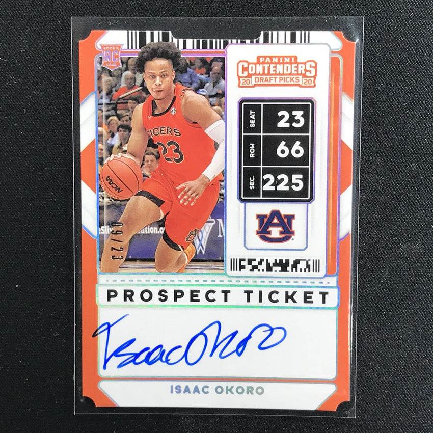 2020 Contenders Draft Picks ISAAC OKORO Stub Prospect Auto 9/23-Cherry Collectables