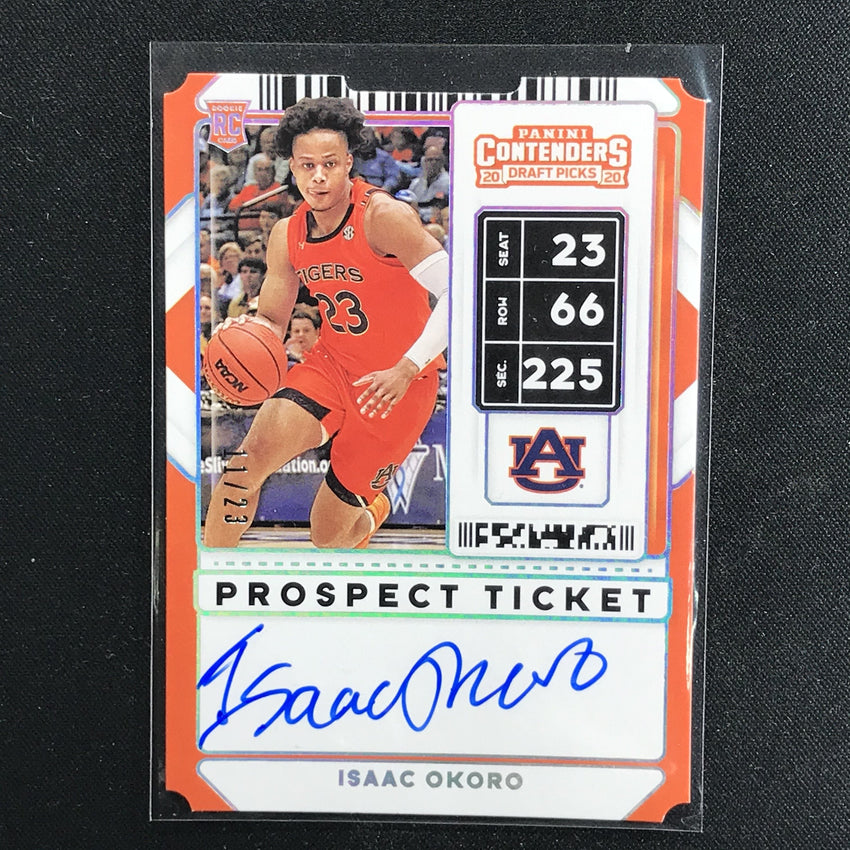 2020 Contenders Draft Picks ISAAC OKORO Stub Prospect Auto 11/23-Cherry Collectables