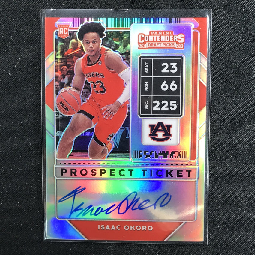 2020 Contenders Draft Picks ISAAC OKORO Prospect Ticket Auto Optic #60 (B)-Cherry Collectables