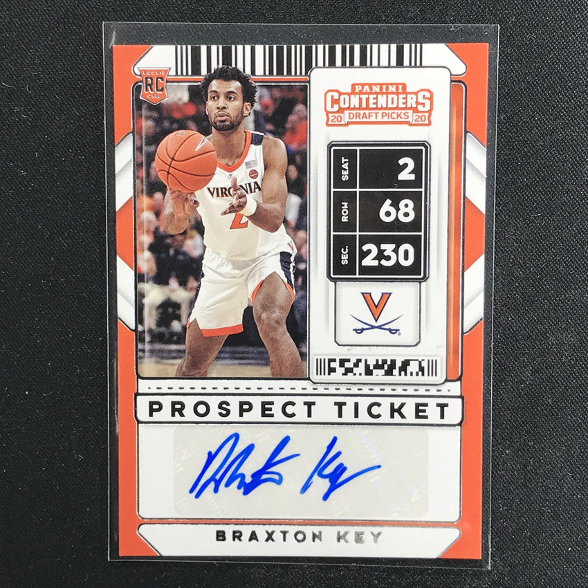 2020 Contenders Draft Picks BRAXTON KEY Prospect Ticket Auto #132 (A)-Cherry Collectables