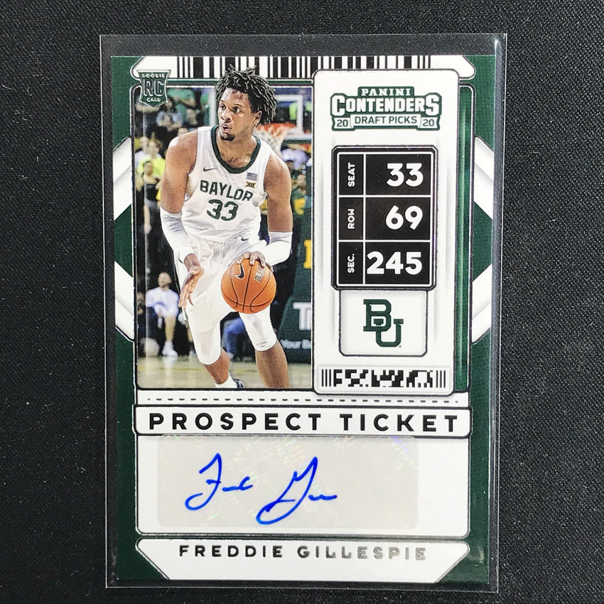 2020 Contenders Draft Picks FREDDIE GILLESPIE Prospect Ticket Auto #101 (A)-Cherry Collectables