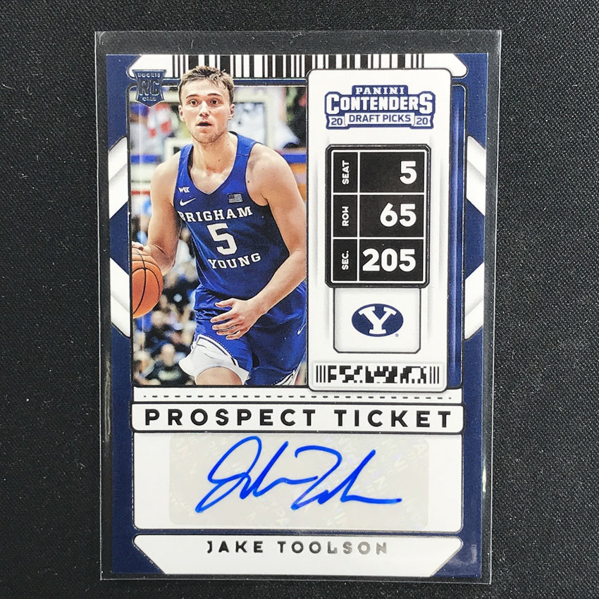 2020 Contenders Draft Picks JAKE TOOLSON Prospect Ticket Auto #128-Cherry Collectables