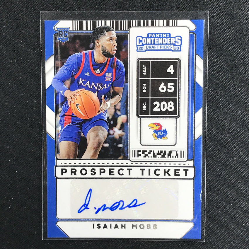 2020 Contenders Draft Picks ISAIAH MOSS Prospect Ticket Auto #86 (A)-Cherry Collectables