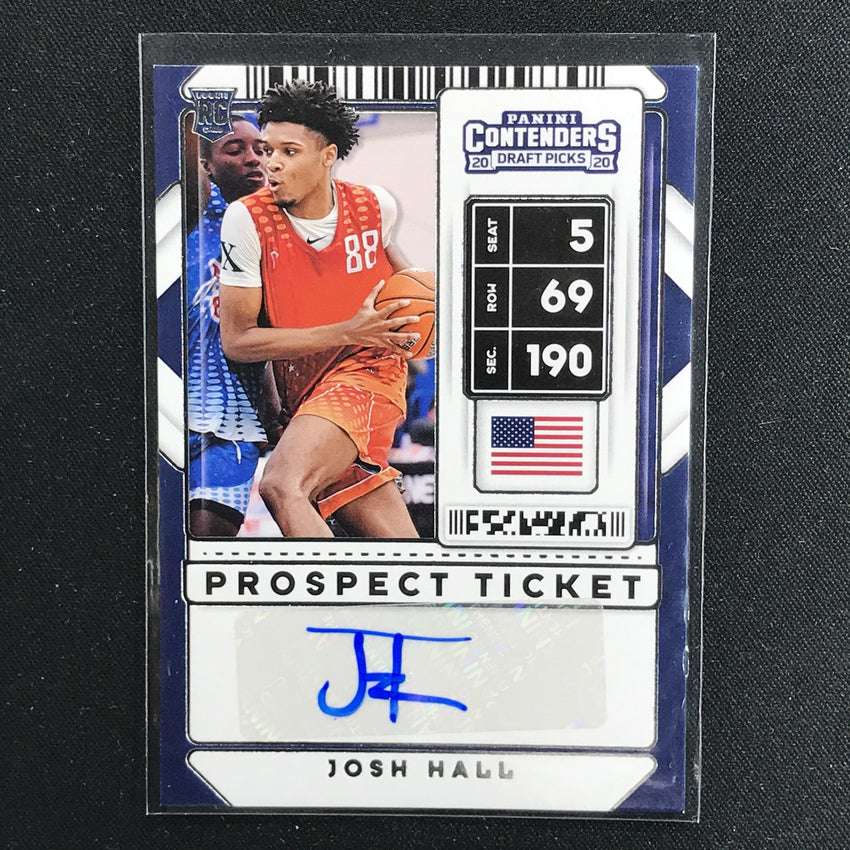 2020 Contenders Draft Picks JOSH HALL Prospect Ticket Auto #107-Cherry Collectables