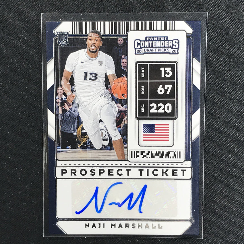 2020 Contenders Draft Picks NAJI MARSHALL Prospect Ticket Auto #120-Cherry Collectables