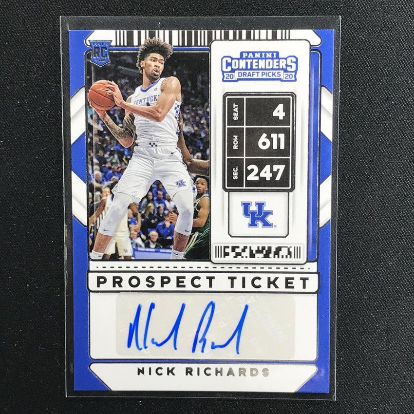 2020 Contenders Draft Picks NICK RICHARDS Prospect Ticket Auto #90 (A)-Cherry Collectables
