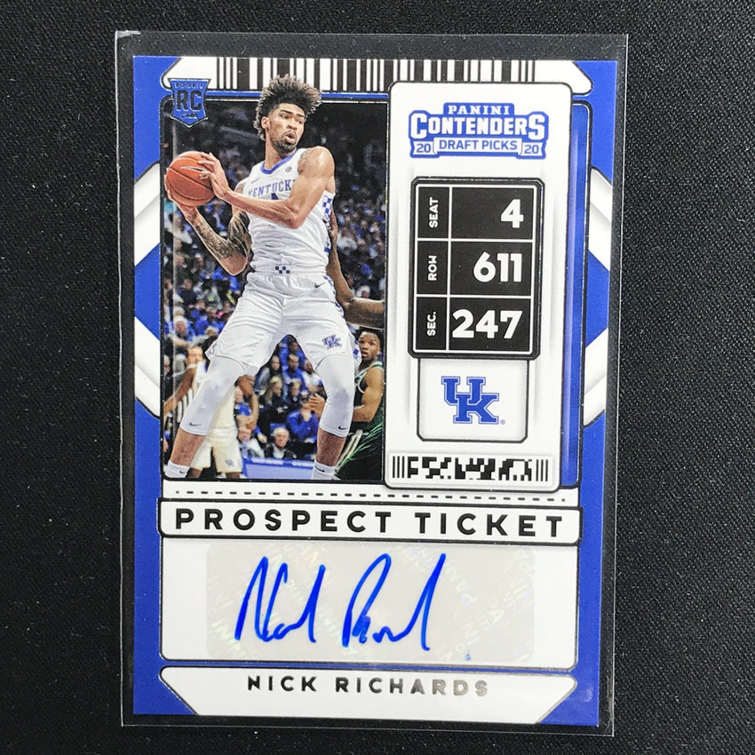 2020 Contenders Draft Picks NICK RICHARDS Prospect Ticket Auto #90 (B)-Cherry Collectables