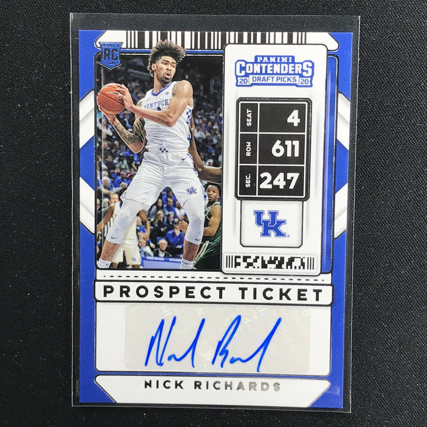 2020 Contenders Draft Picks NICK RICHARDS Prospect Ticket Auto #90 (C)-Cherry Collectables