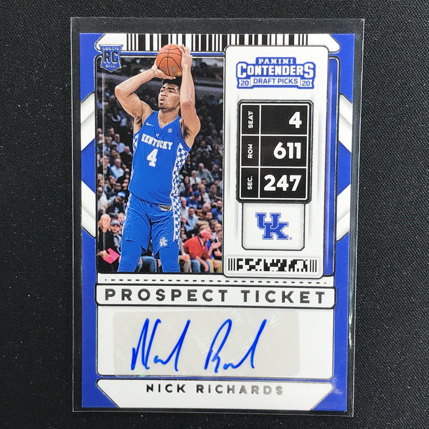 2020 Contenders Draft Picks NICK RICHARDS Prospect Ticket Auto #90 (D)-Cherry Collectables