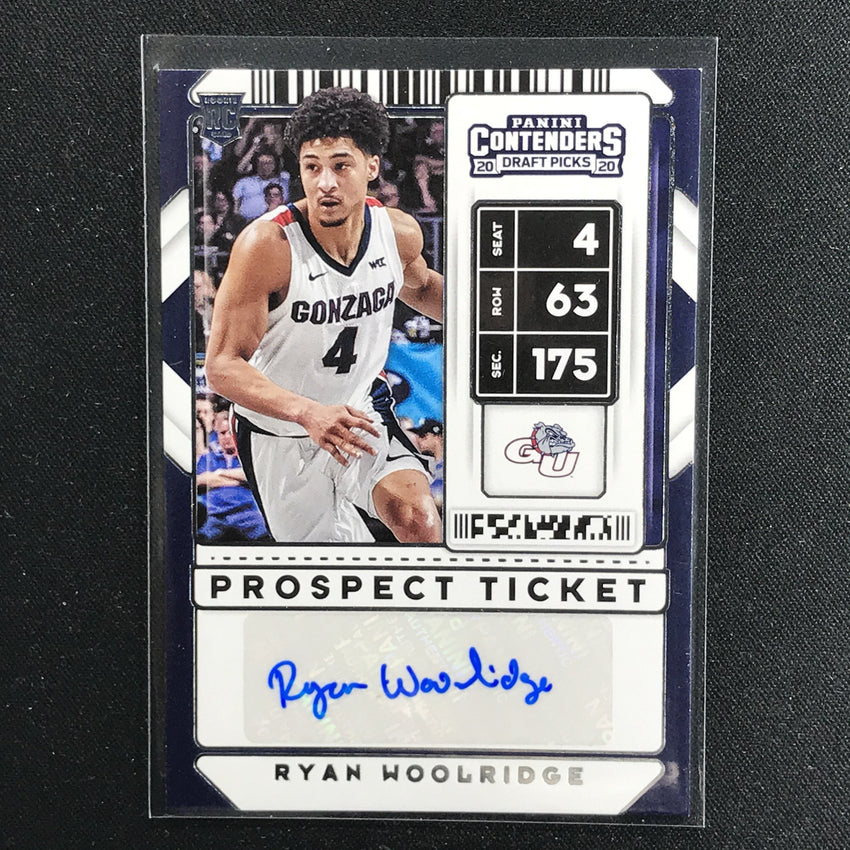 2020 Contenders Draft Picks RYAN WOOLRIDGE Prospect Ticket Auto #126 (A)-Cherry Collectables