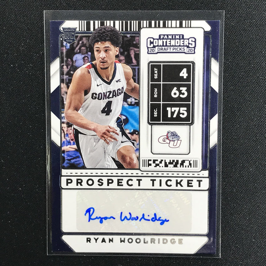 2020 Contenders Draft Picks RYAN WOOLRIDGE Prospect Ticket Auto #126 (B)-Cherry Collectables