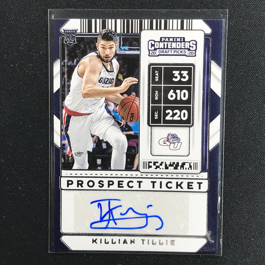 2020 Contenders Draft Picks KILLIAN TILLIE Prospect Ticket Auto #94 (E)-Cherry Collectables