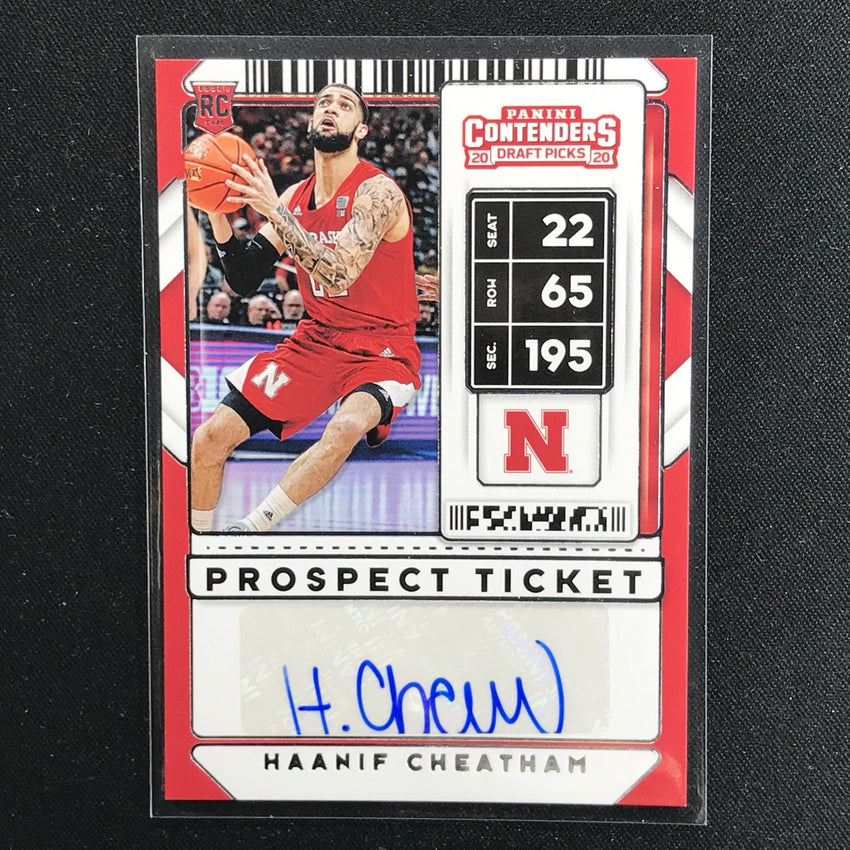 2020 Contenders Draft Picks HAANIF CHEATHAM Prospect Ticket Auto #130 (A)-Cherry Collectables