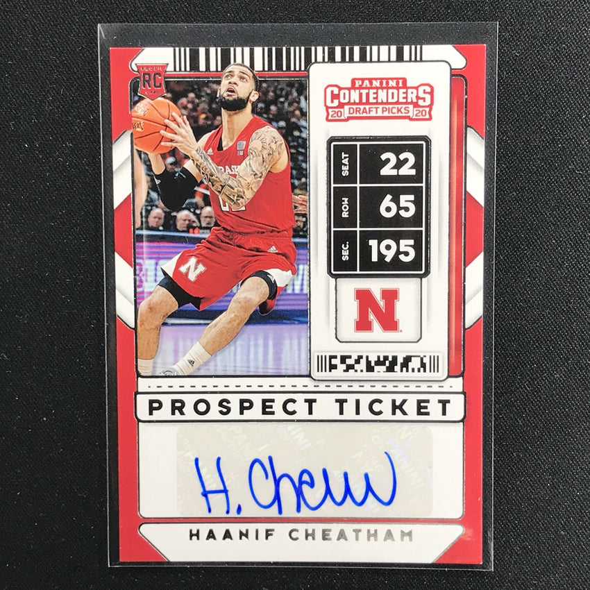2020 Contenders Draft Picks HAANIF CHEATHAM Prospect Ticket Auto #130 (B)-Cherry Collectables