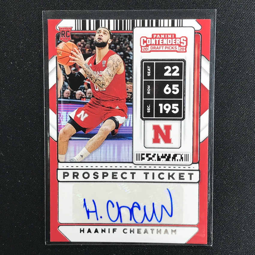 2020 Contenders Draft Picks HAANIF CHEATHAM Prospect Ticket Auto #130 (C)-Cherry Collectables