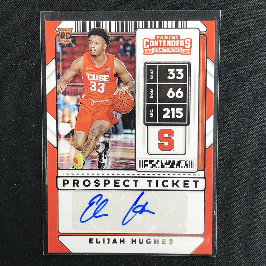2020 Contenders Draft Picks ELIJAH HUGHES Prospect Ticket Auto #89 (A)-Cherry Collectables