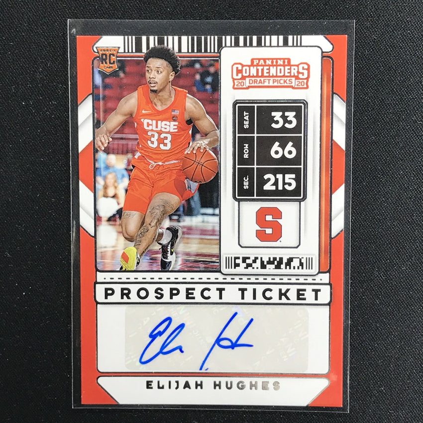 2020 Contenders Draft Picks ELIJAH HUGHES Prospect Ticket Auto #89 (B)-Cherry Collectables