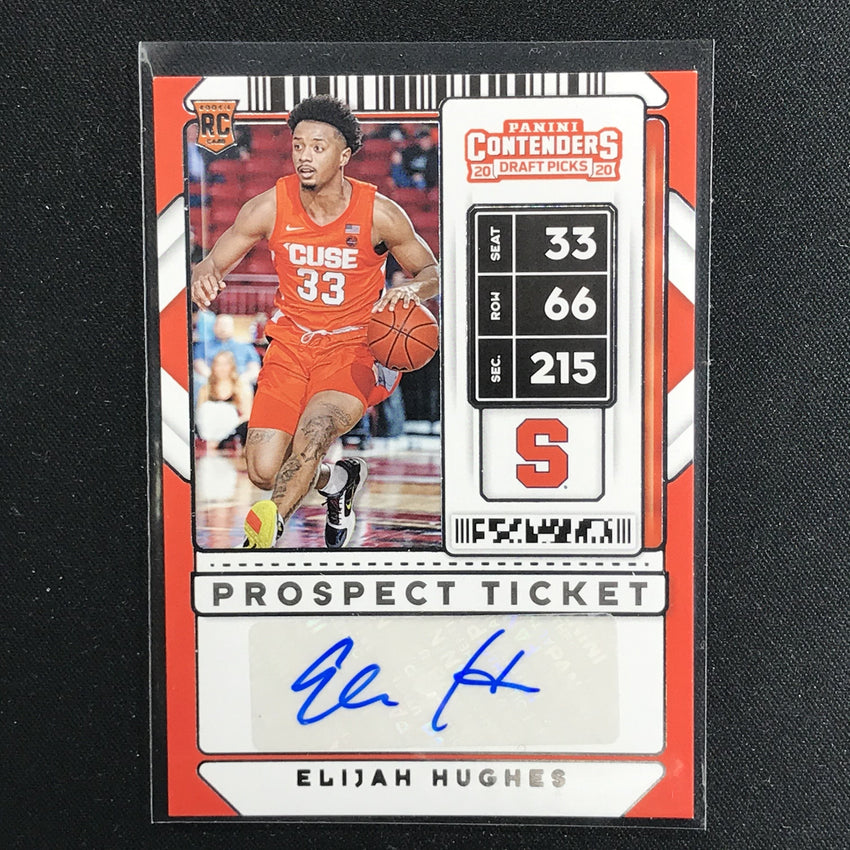 2020 Contenders Draft Picks ELIJAH HUGHES Prospect Ticket Auto #89 (D)-Cherry Collectables