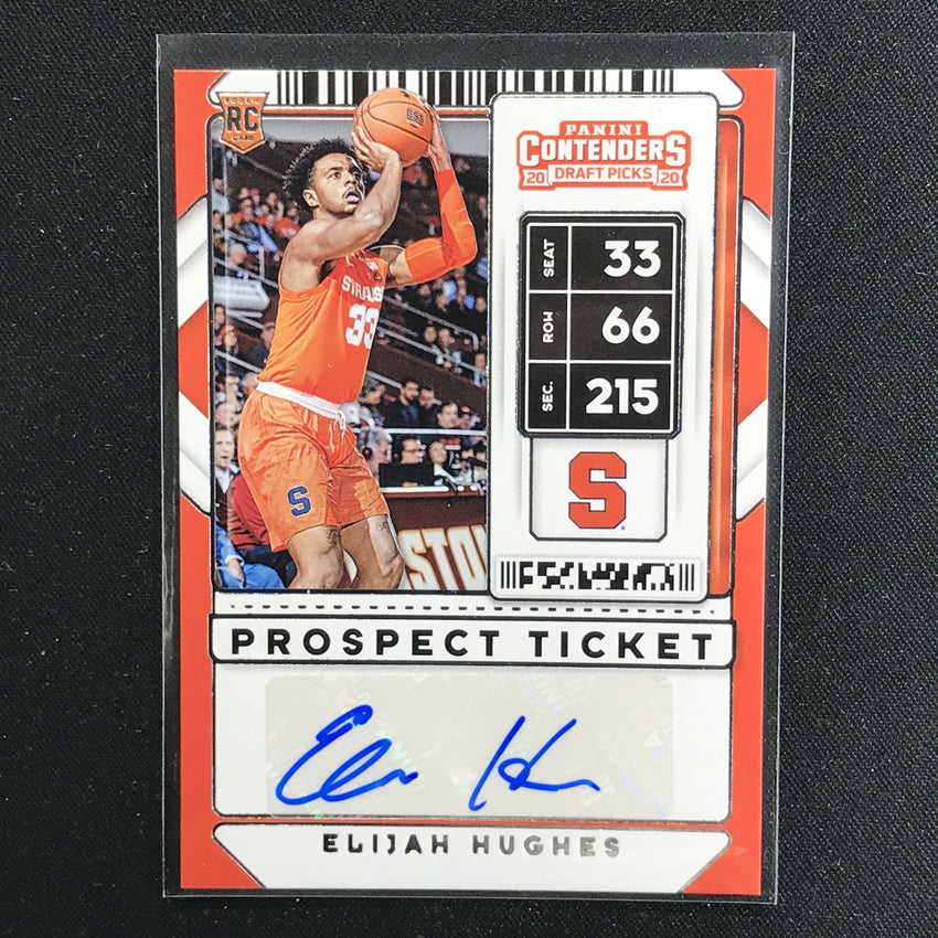 2020 Contenders Draft Picks ELIJAH HUGHES Prospect Ticket Auto #89 (F)-Cherry Collectables