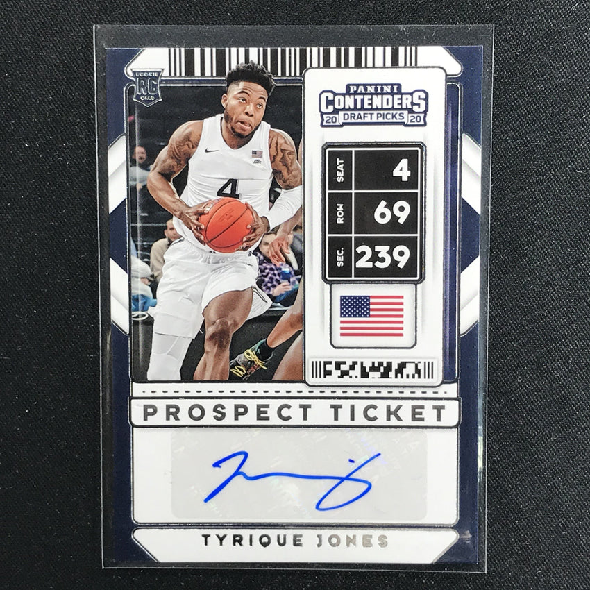 2020 Contenders Draft Picks TYRIQUE JONES Prospect Ticket Auto #118 (D)-Cherry Collectables