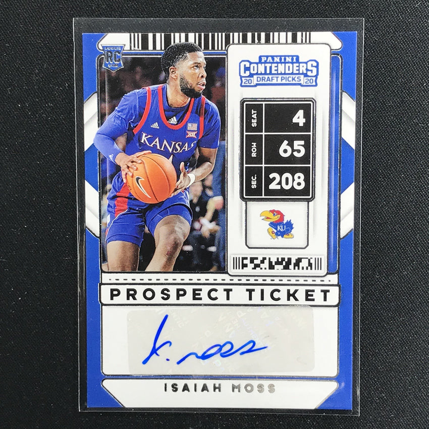 2020 Contenders Draft Picks ISAIAH MOSS Prospect Ticket Auto #86 (B)-Cherry Collectables