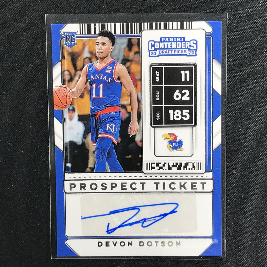2020 Contenders Draft Picks DEVON DOTSON Prospect Ticket Auto #91 (C)-Cherry Collectables