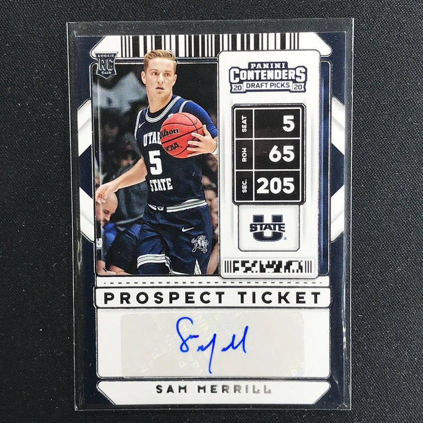 2020 Contenders Draft Picks SAM MERRILL Prospect Ticket Auto #131 (B)-Cherry Collectables
