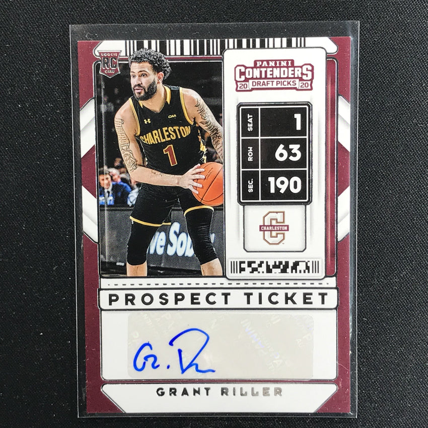 2020 Contenders Draft Picks GRANT RILLER Prospect Ticket Auto #123-Cherry Collectables