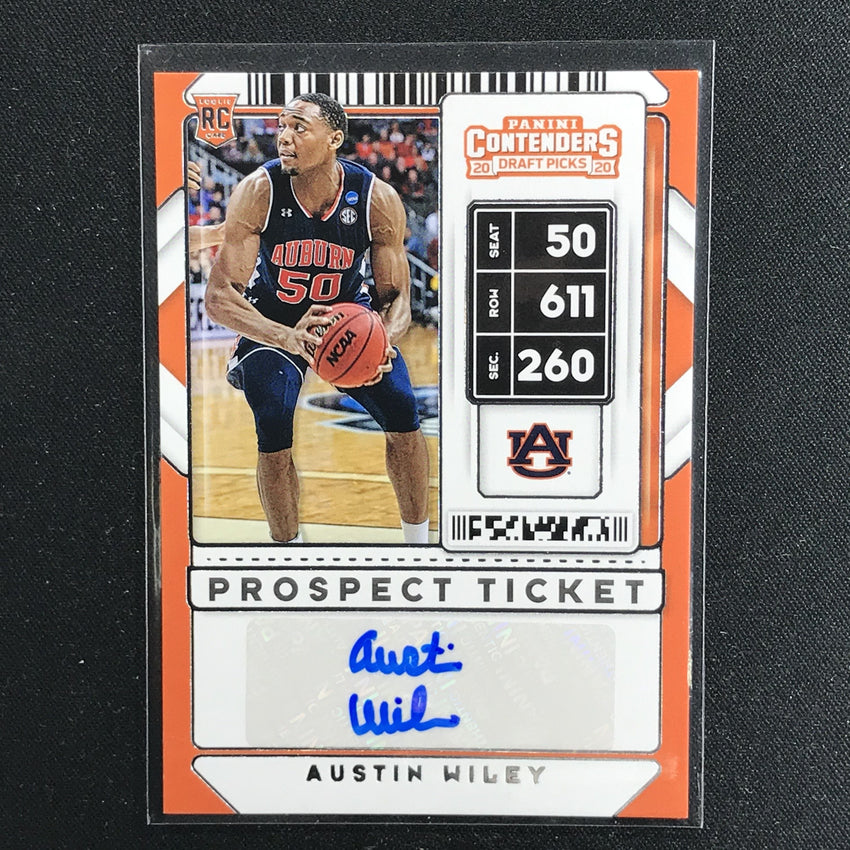 2020 Contenders Draft Picks AUSTIN WILEY Prospect Ticket Auto #102 (E)-Cherry Collectables