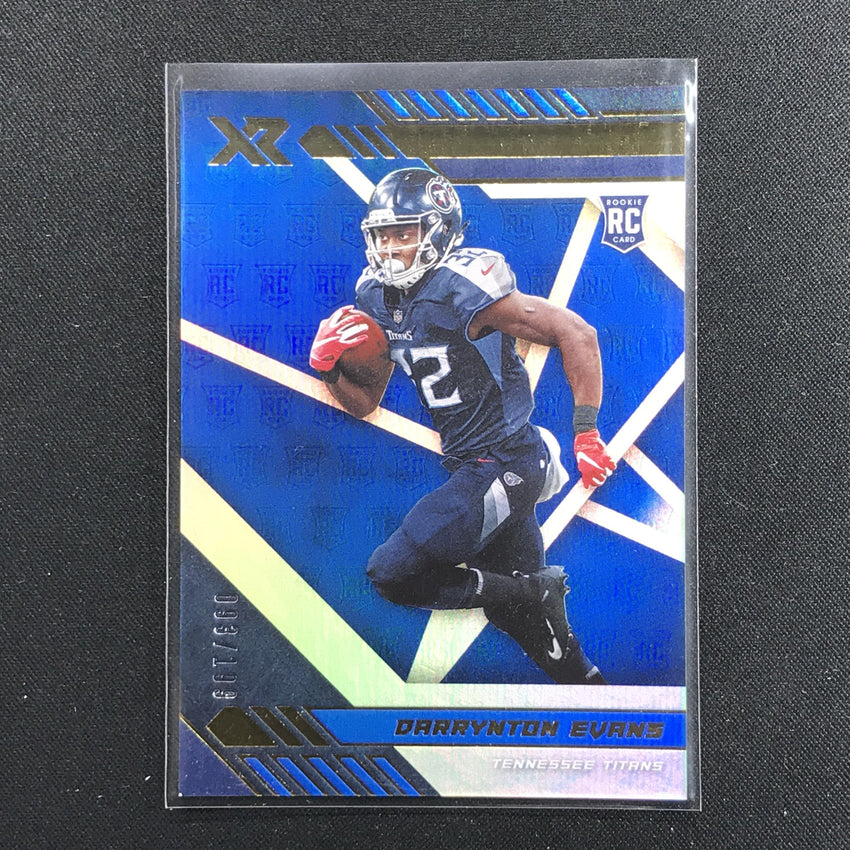 2020 XR Football DARRYNTON EVANS Rookie Blue 93/199-Cherry Collectables