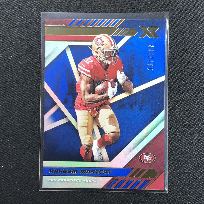 2020 XR Football RAKEEM MOSTERT Blue 167/199-Cherry Collectables