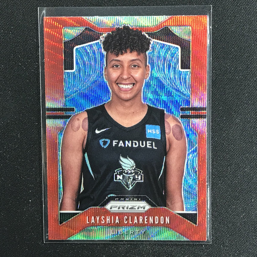 2020 WNBA Prizm LAYSHIA CLARENDON Ruby Wave Prizm #49-Cherry Collectables