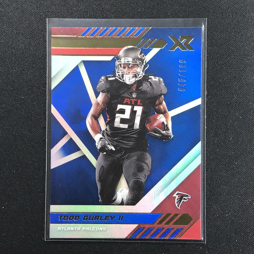 2020 XR Football TODD GURLEY Blue 45/199-Cherry Collectables