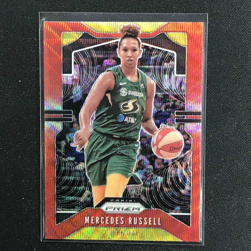 2020 WNBA Prizm MERCEDES RUSSELL Ruby Wave Prizm #75-Cherry Collectables