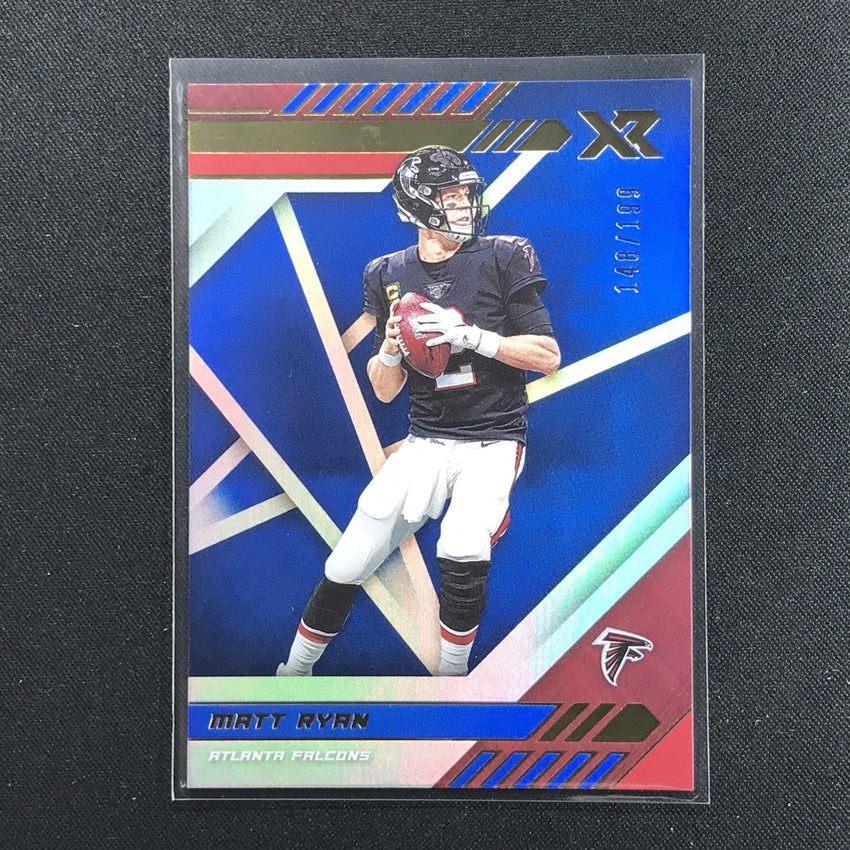 2020 XR Football MATT RYAN Blue 148/199-Cherry Collectables