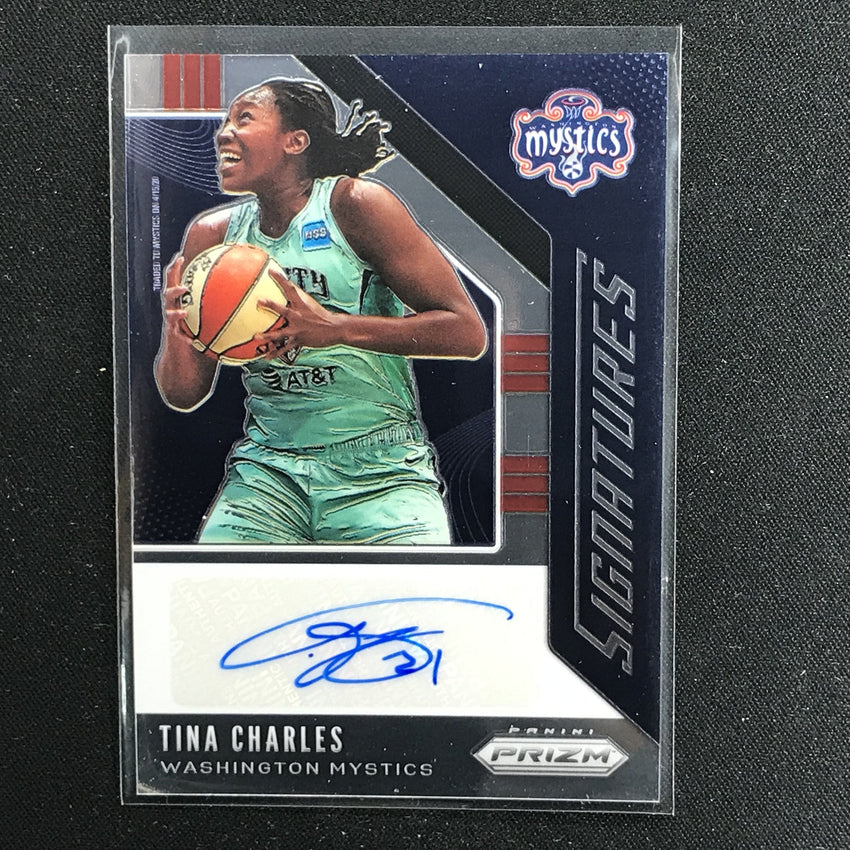 2020 WNBA Prizm TINA CHARLES Signatures Auto #TCH (A)-Cherry Collectables