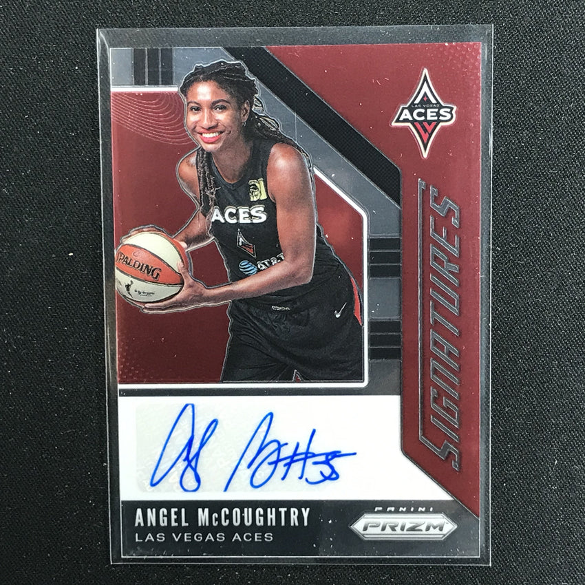 2020 WNBA Prizm ANGEL MCCOUGHTRY Signatures Auto #AMC-Cherry Collectables