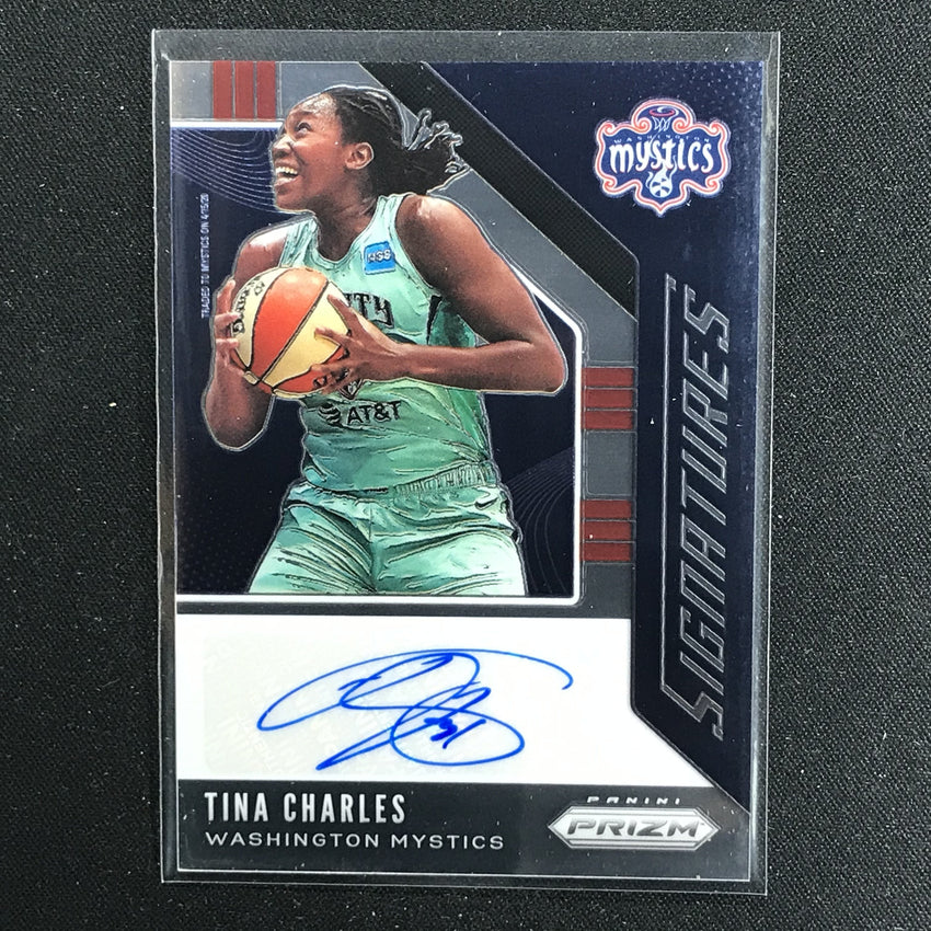 2020 WNBA Prizm TINA CHARLES Signatures Auto #TCH (B)-Cherry Collectables