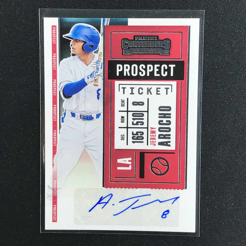 2020 Contenders JEREMY AROCHO Prospect Ticket Auto #PT2JA-Cherry Collectables