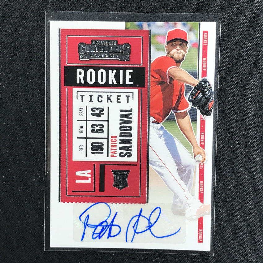 2020 Contenders PATRICK SANDOVAL Rookie Ticket Auto #165 (A)-Cherry Collectables