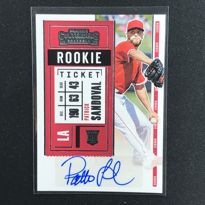 2020 Contenders PATRICK SANDOVAL Rookie Ticket Auto #165 (B)-Cherry Collectables