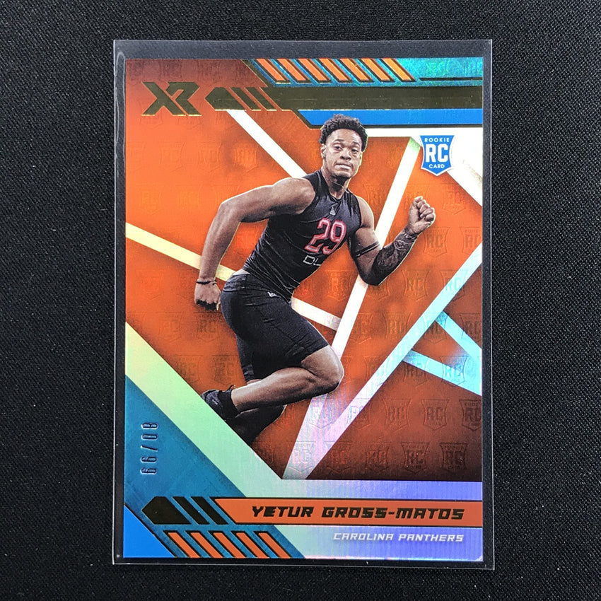 2020 XR Football YETUR GROSS MATOS Rookie Orange 80/99-Cherry Collectables