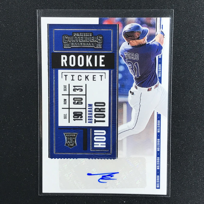 2020 Contenders ABRAHAM TORO Rookie Ticket Auto #142 (B)-Cherry Collectables