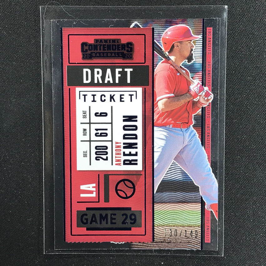 2020 Contenders ANTHONY RENDON Draft Ticket Blue 130/149-Cherry Collectables