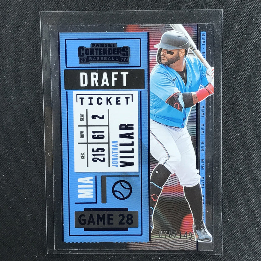 2020 Contenders JONATHAN VILLAR Draft Ticket Blue 78/149-Cherry Collectables